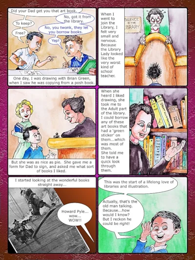 Page 10 - Growing up in London project-mixed media.