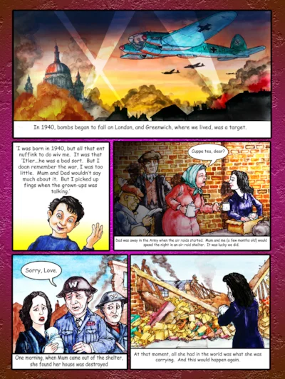 Growing up in London 1940