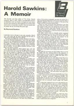 Harold Sawkins Tribute