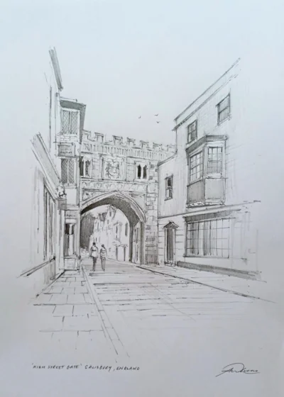 High Street Gate sketch