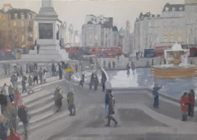 Lowering Winter Light, Trafalgar Square
