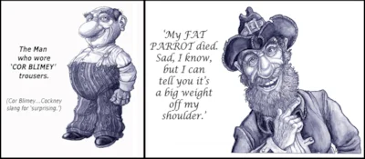 More drawings in blue