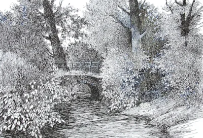 Old road over the River Axe Wookey Hole