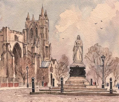 Queen Victoria statute  College Green W-C - Copy