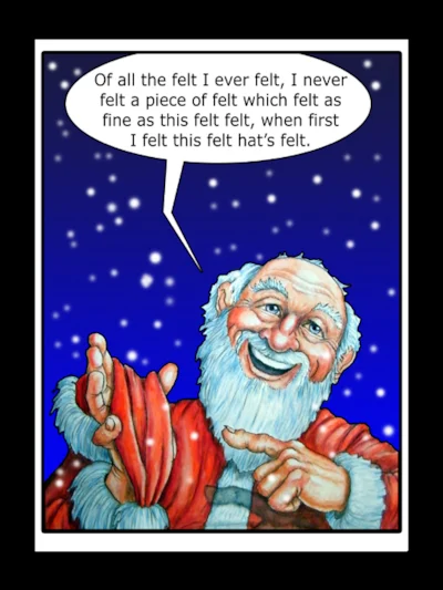 santa's felt hat-small