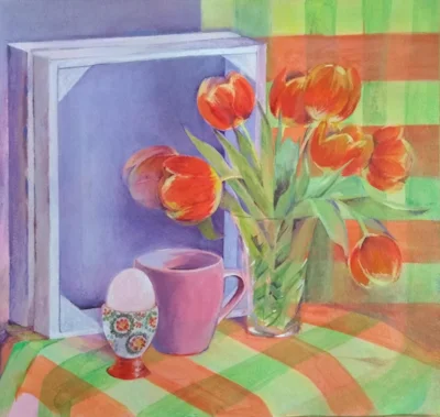 Tulips, Tea and Egg cup