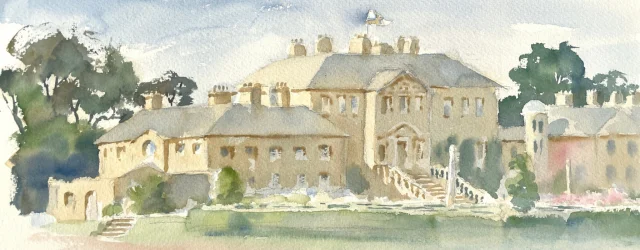 Dumfries House Watercolour Painting