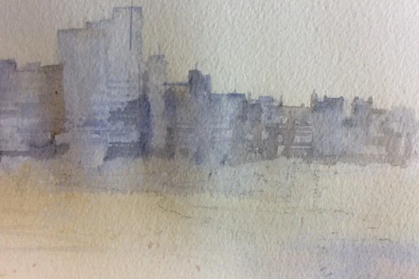 Painting a beach scene - stage 2