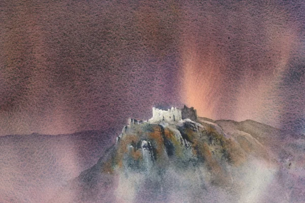 Storm over Carreg Cennen by David Bellamy